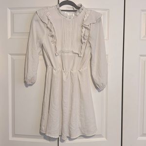 Maid White/Ivory Bibbed Longsleeve Dress Andrée by Unit